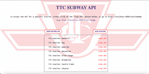 TTC Subway API